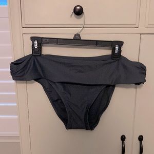 Kona Sol NWOT XL Hipster Fold Down Bottoms Grey